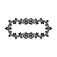 Elegant Floral Border, Vintage , Decorative Element - Ornate, Roses vector