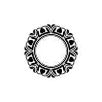 Elegant Circular Ornament, Vintage Element - Minimalist vector