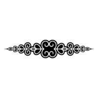 Elegant Black Ornamental Divider, Vintage Element - Pattern vector