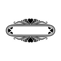 Elegant Floral Frame, Romantic Element - Decorative vector