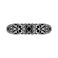 Intricate Tribal Border, Elegant Black - Ornament vector