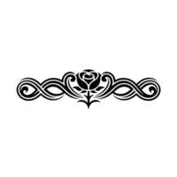 Elegant Floral Border, Intricate , Vintage Motif vector