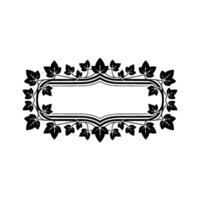 Elegant Botanical Frame, Vintage , Decorative Border - Ivy vector