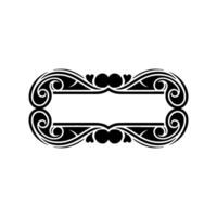 Elegant Black Ornamental Frame, Vintage - Calligraphy vector