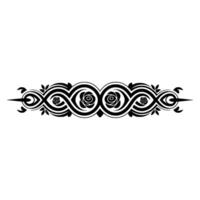 Intricate Floral Border, Elegant Decorative Element - Ornamental vector