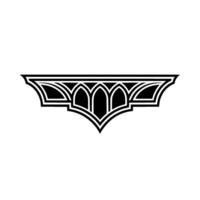 Gothic Arch Ornament, Art Deco Style, Minimalist vector