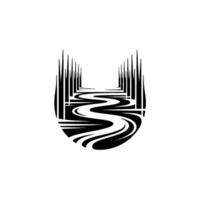 Abstract River Flow, Geometric Horizon vector
