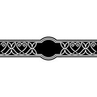 Elegant Celtic Border, Vintage Element - Symmetrical vector
