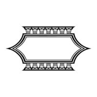 Art Deco Ornamented Frame, Elegant Border vector