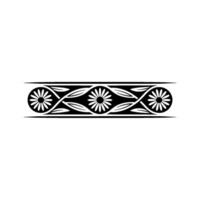 Stylized Floral Border, Vintage , Elegant Ornamentation - Blackandwhite vector