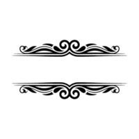 Elegant Decorative Divider, Vintage Scroll - Swirl vector