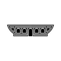 Geometric Archway, Art Deco Silhouette, Minimalist - Art deco vector