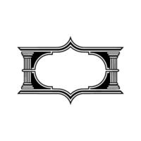 Elegant Deco Frame, Classical Revival vector