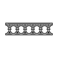 Intricate Gothic Arch Border, Vintage Element - Ornament vector
