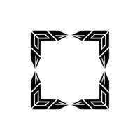 Geometric Frame, Minimalist , Negative Space - Decorative vector