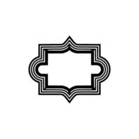 Geometric Star Frame, Minimalist , Elegant Outline - Abstract vector