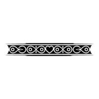 Celtic Border, Intricate Black White , Vintage Motif vector