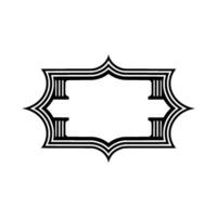 Art Deco Frame, Elegant Border, Vintage , Minimalist - Stylized vector