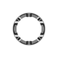 Geometric Circle Motif, Art Deco Style, Minimalist vector