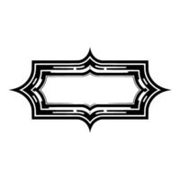 Geometric Frame, Gradient Accent, Modern Element vector