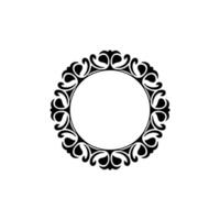 Elegant Circular Ornament, Vintage , Minimalist Frame - Illustration vector