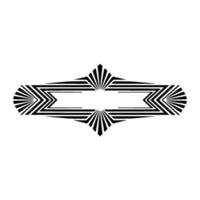 Geometric Radiance Abstract Deco Border vector