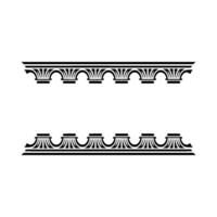 Elegant Greek Border, Classical Ornamentation, Decorative Element vector