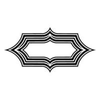 Geometric Deco Frame, Minimalist - Decorative vector