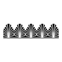 Art Deco Radial Border, Elegant Element vector