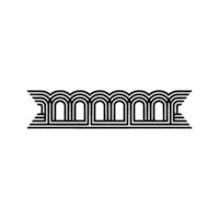 Geometric Wave, Streamlined Art Deco Pattern vector