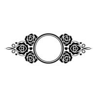 Elegant Rose Frame, Vintage , Decorative Border - Romantic vector