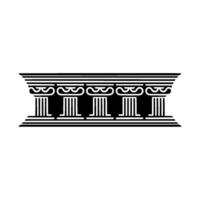 Classical Column Border, Minimalist - Greek vector