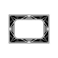 Geometric Deco Frame, Minimalist , Elegant Border - Vintage, Abstract vector