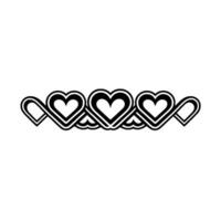 Interlocking Hearts A Continuous Loop of Love vector