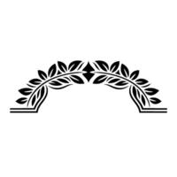 Elegant Laurel Arch Vintage Decorative Element vector