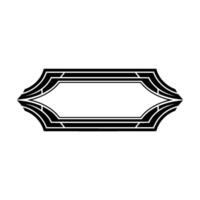 Art Deco Ornament, Geometric Frame, Elegant - Decorative vector