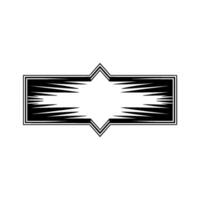 Geometric Shield Emblem, Retro Style, Minimalist vector