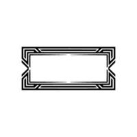 Art Deco Frame, Geometric , Elegant Border, Minimalist Style vector
