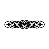 Intricate Celtic Knot Border, Vintage Style - Looping vector
