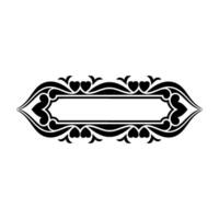Elegant Vintage Border, Decorative Frame, Ornate vector