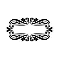 Elegant Swirl Frame, Vintage Ornament, Decorative Border - Scroll vector