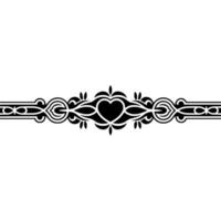 Intricate Celtic Border, Vintage Elegance, Decorative Element vector