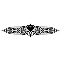 Intricate Floral Border, Gothic , Decorative Element vector