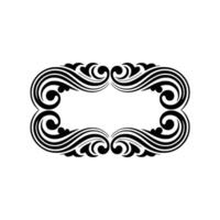 Elegant Swirl Frame, Vintage Element - Ornament vector