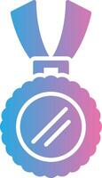 Medal Monotone Shape Symbol vector