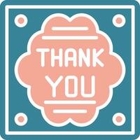 Thank You Artistic Frame Object vector