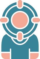 Target Gradient UX Element vector