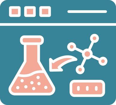 Virtual Lab HighTech Frame Token vector