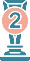 2nd Prize Creative UX Stamp vector