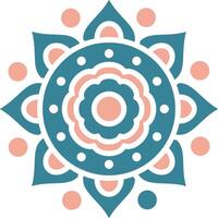 Mandala Simple Badge Piece vector